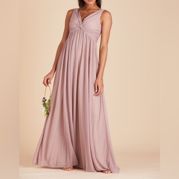 Birdy Grey Lianna Mesh Dress Mauve Maternity Bridesmaid NWT - Picture 6 of 12